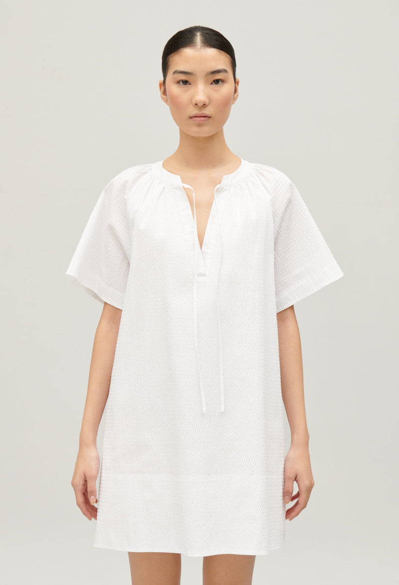 Claudie Pierlot | Vestido corto blanco anudado para mujer.