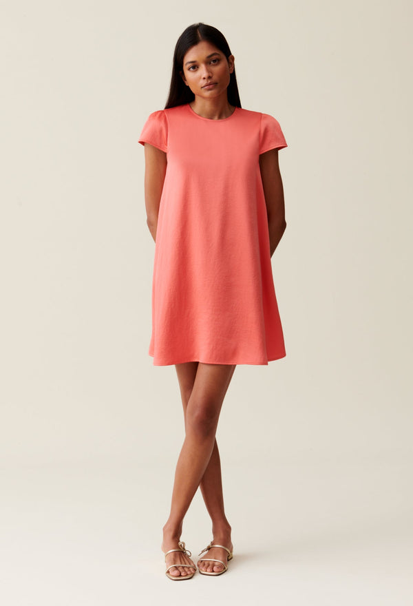 Claudie Pierlot | Vestido corto babydoll mandarina para mujer.