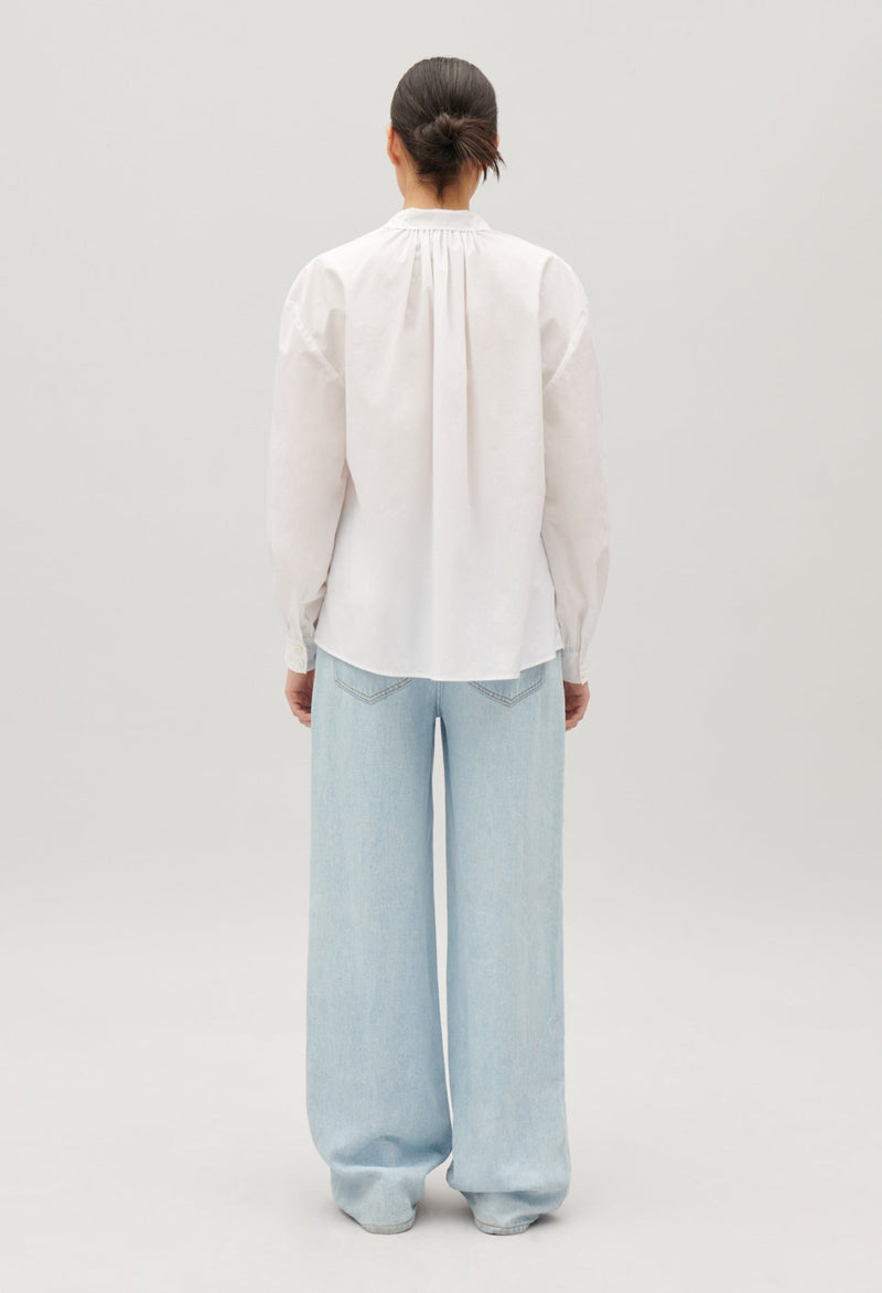 Claudie Pierlot | Camisa popelina blanca para mujer.