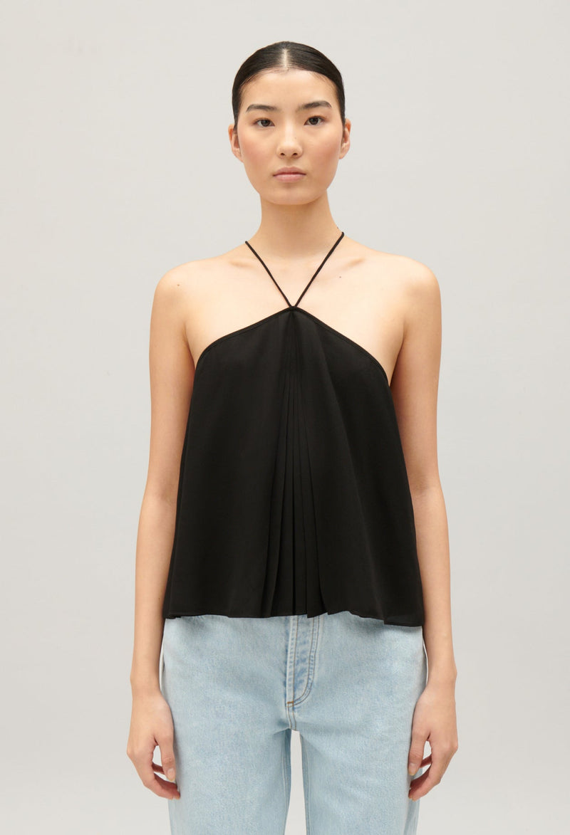 Claudie Pierlot | Top tipo corpiño en negro con lazos para mujer.