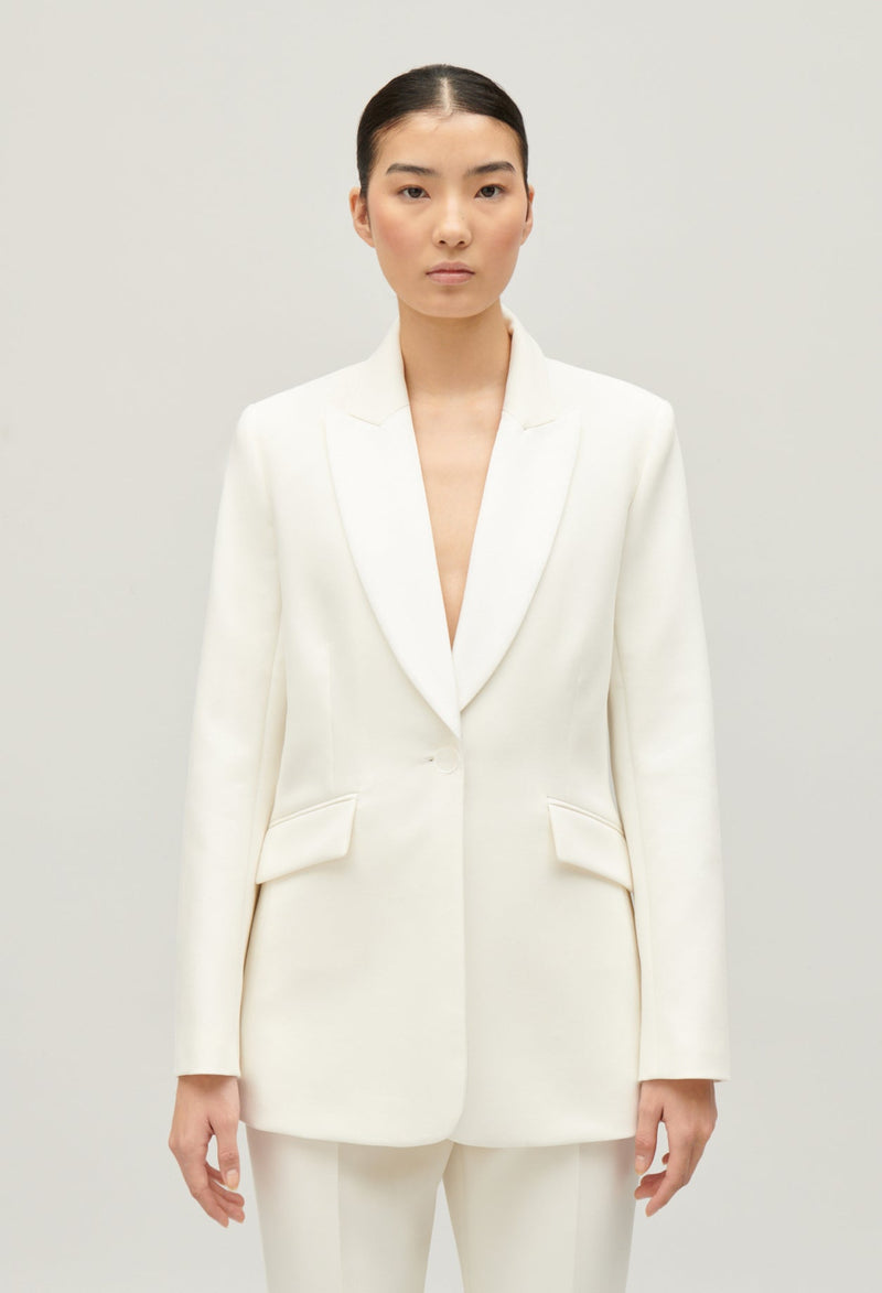 Claudie Pierlot | Chaqueta de sastre bimaterial para mujer.