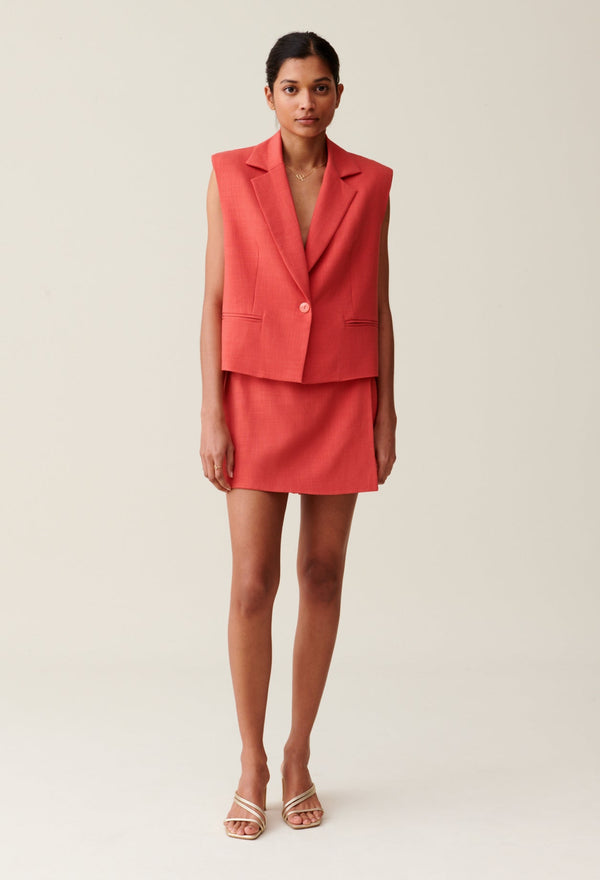 Claudie Pierlot | Chaqueta de sastre terracota para mujer.