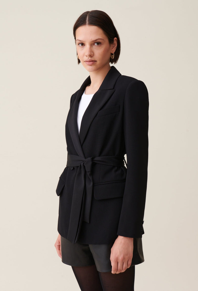 Claudie Pierlot | Chaqueta de traje con cinturón para mujer.