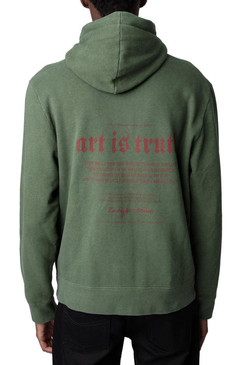 Sudadera Alex Mo Concert Art Is Truth Khaki