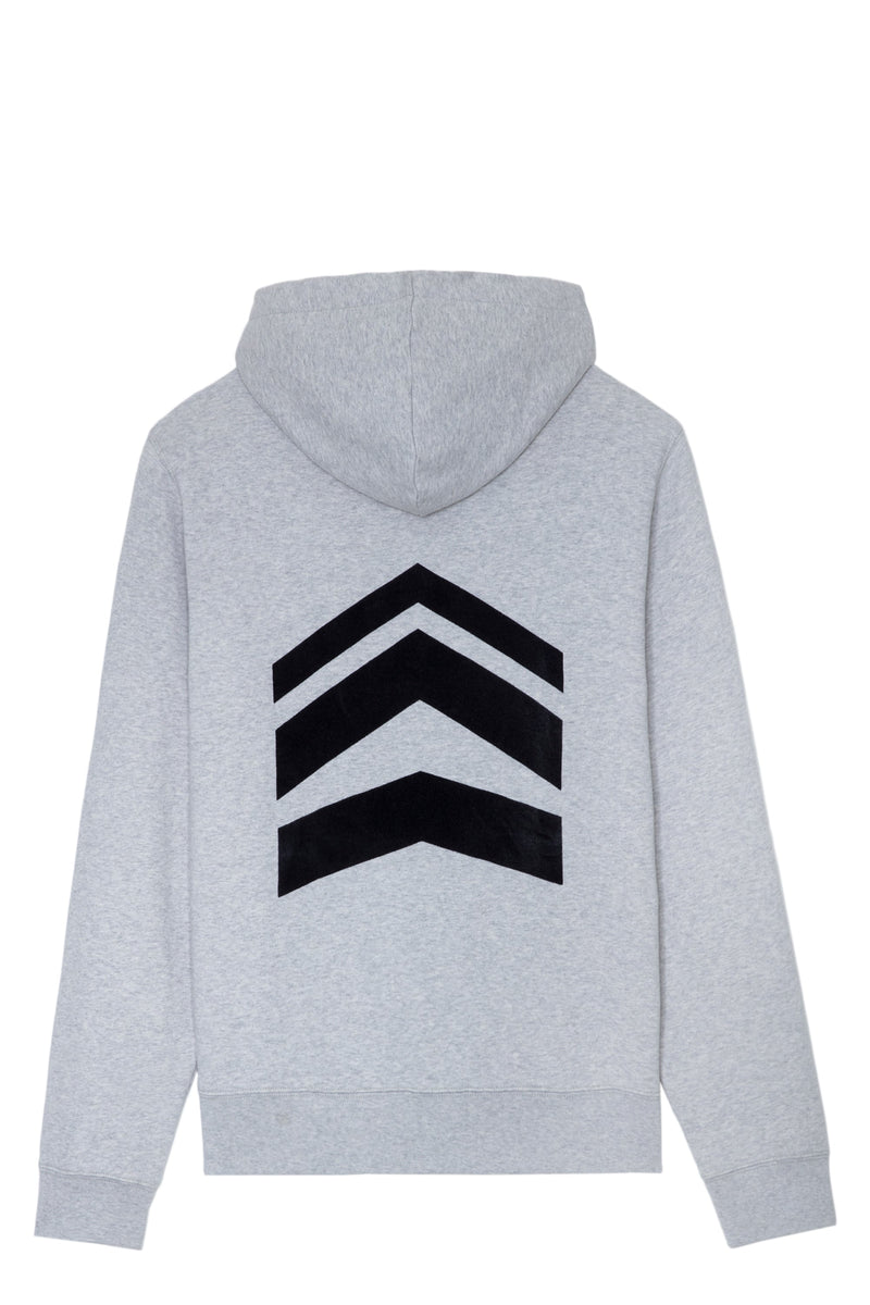 Sudadera Alex Arrow Gris Jaspeado Claro