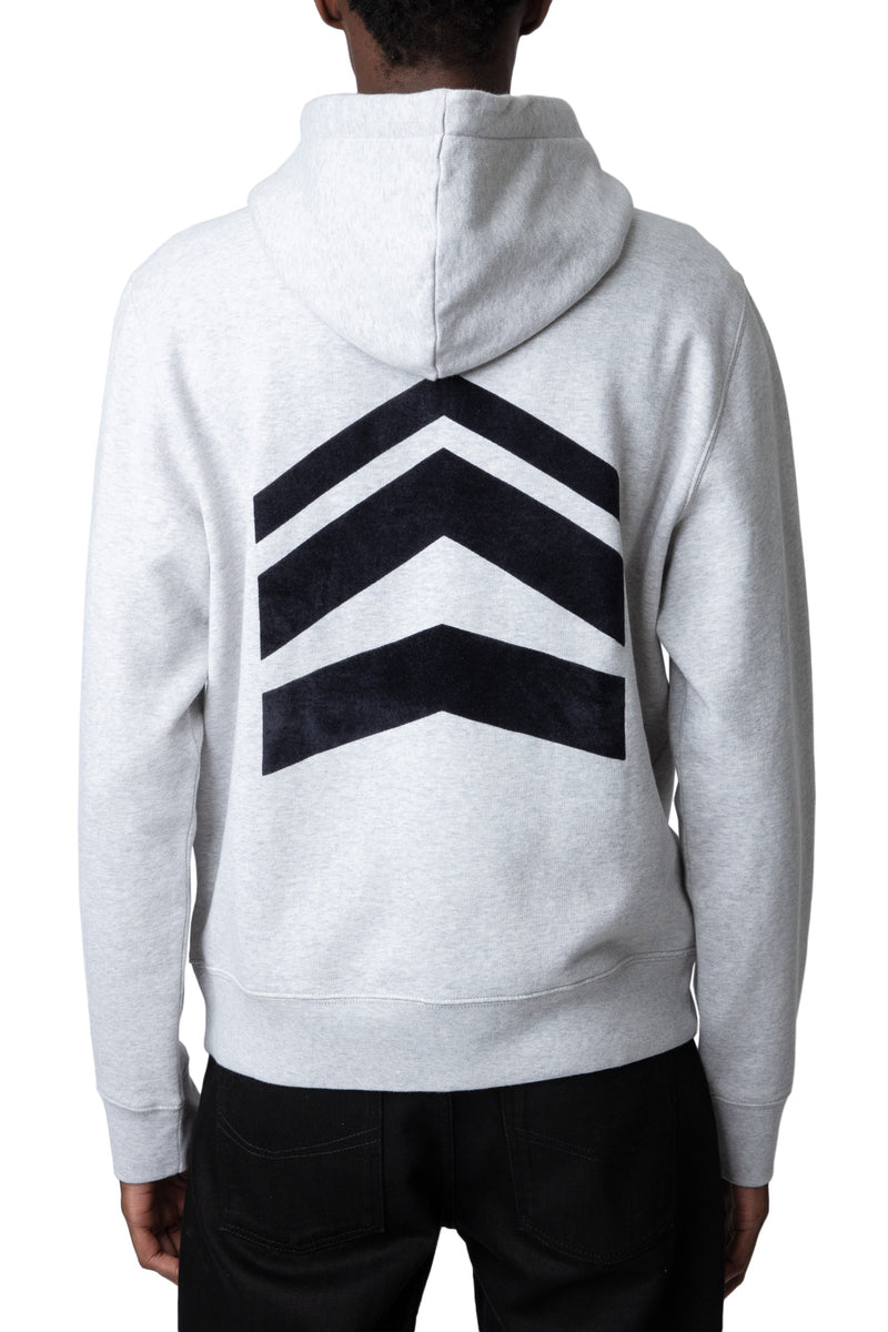 Sudadera Alex Arrow Gris Jaspeado Claro