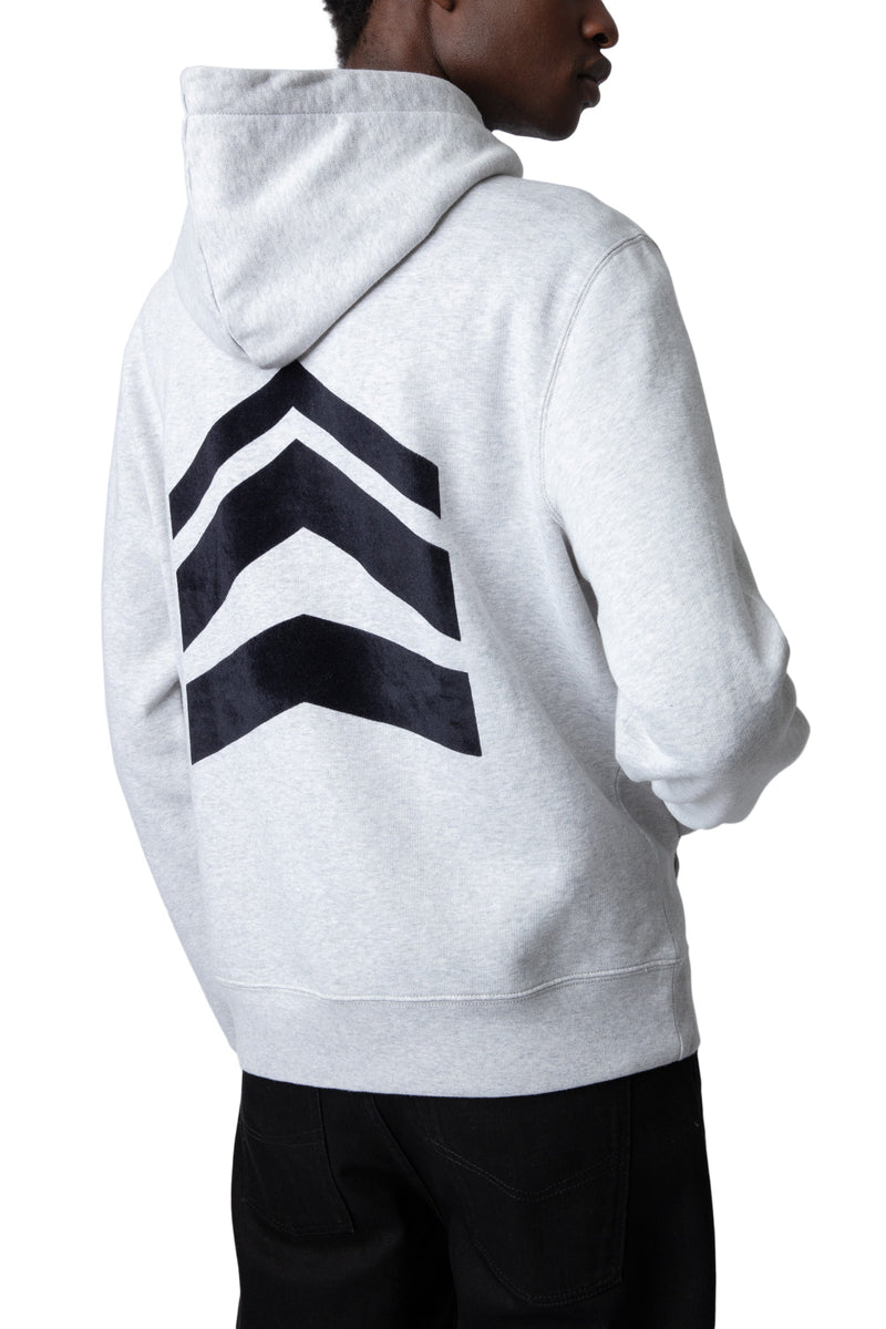 Sudadera Alex Arrow Gris Jaspeado Claro