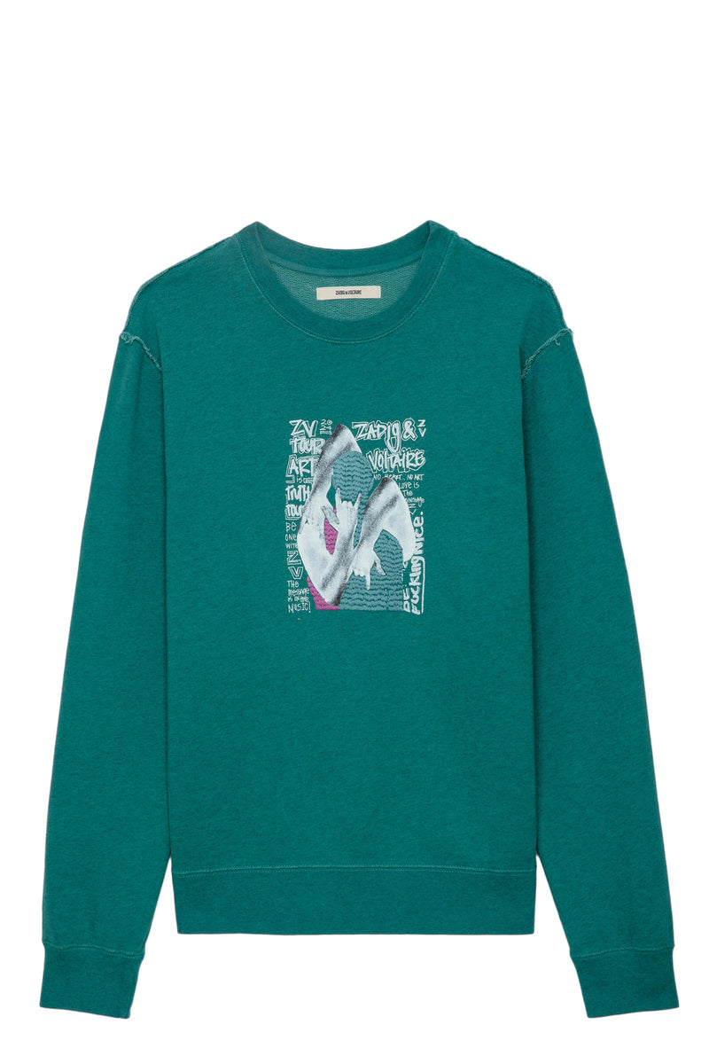 Sudadera Simba Mo Photoprint Grafitti Aqua