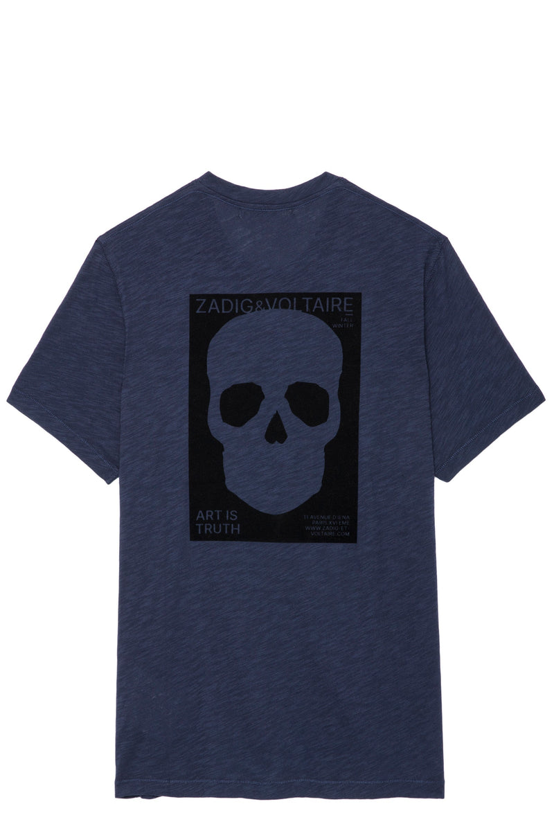 Camiseta Stockholm Flamme Skull Block Tinta