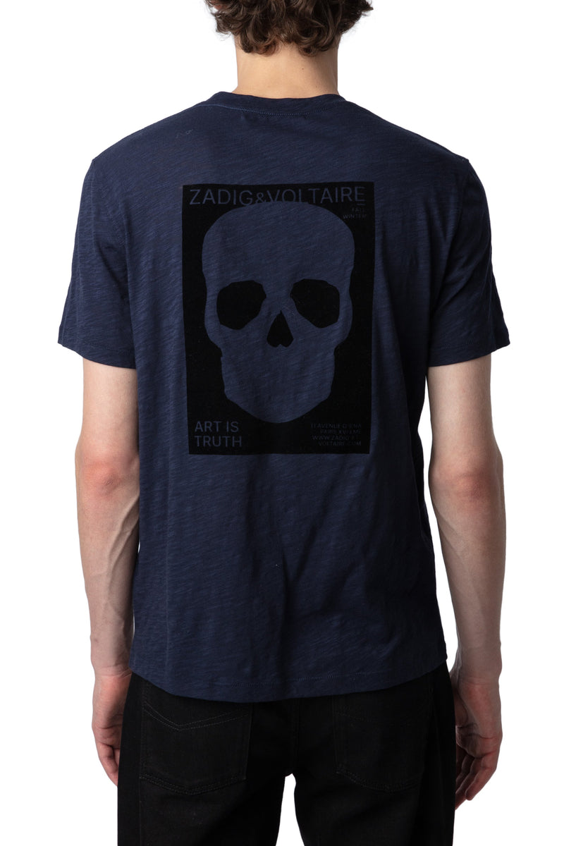 Camiseta Stockholm Flamme Skull Block Tinta