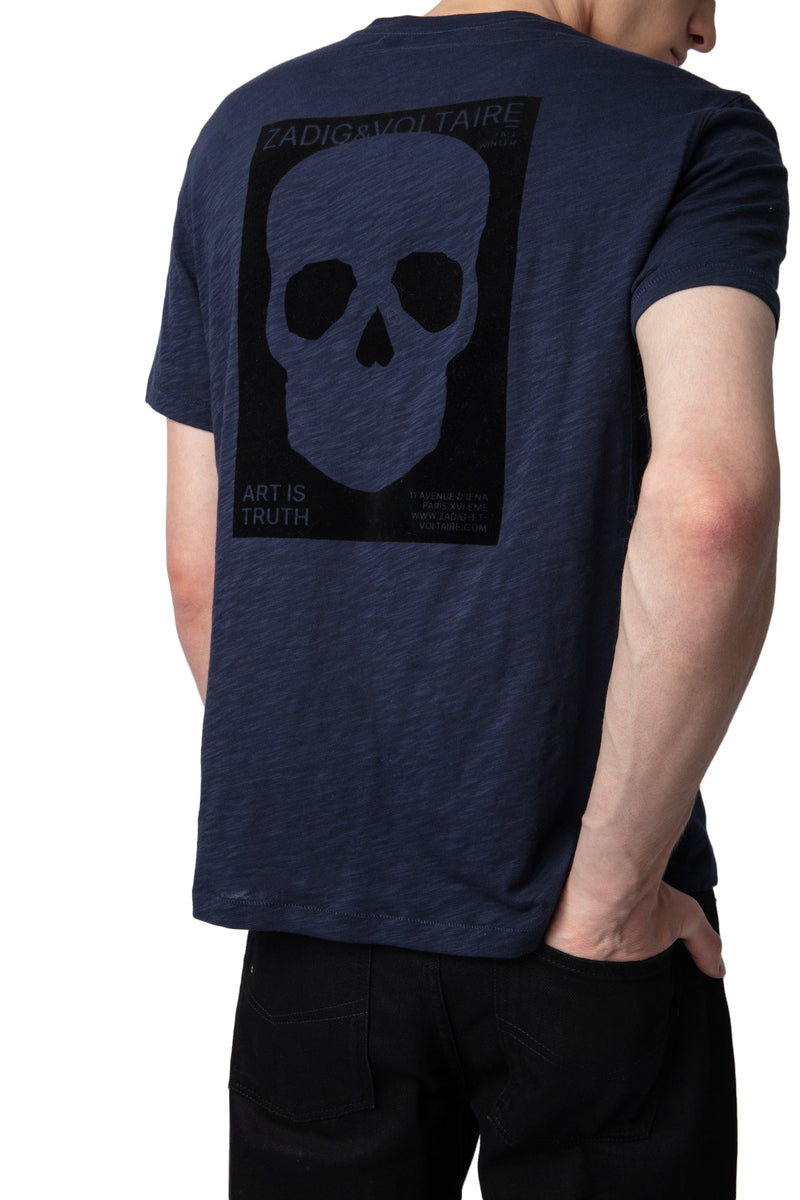 Camiseta Stockholm Flamme Skull Block Tinta