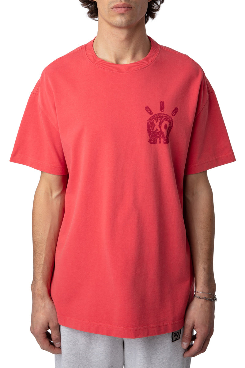 Camiseta Teddy La Skull Paint Amapola
