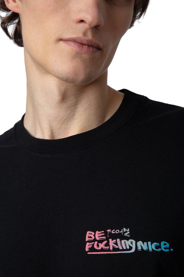 Camiseta Ted Hc Photoprint Grafitti Negro
