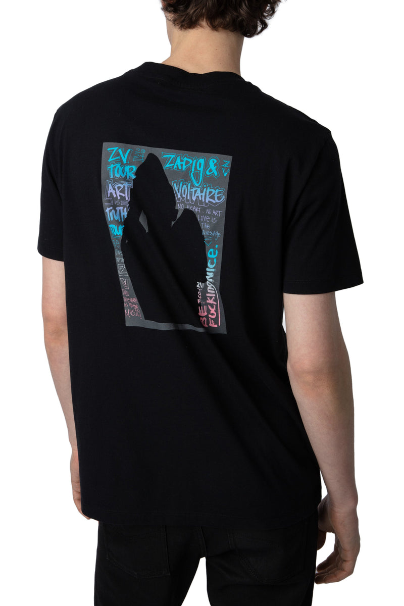 Camiseta Ted Hc Photoprint Grafitti Negro
