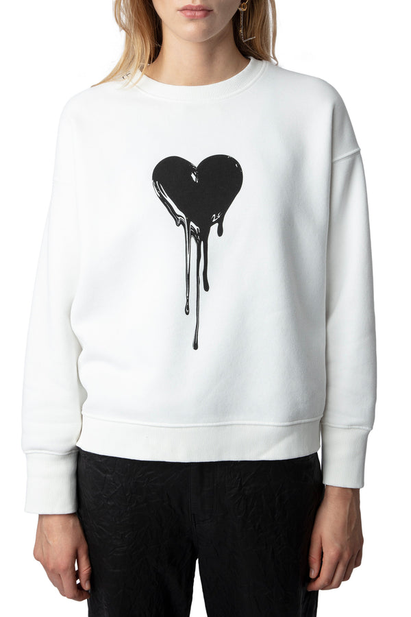 Sudadera Oscar Flowing Heart Blanco