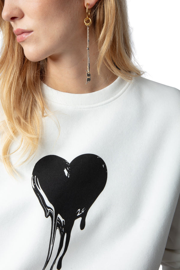 Sudadera Oscar Flowing Heart Blanco