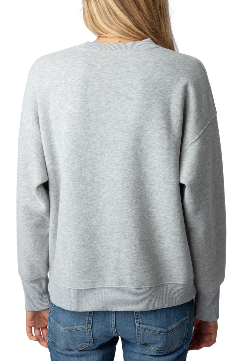 Sudadera Oscar Pmo Je T'Aime Floc Gris Chino Claro