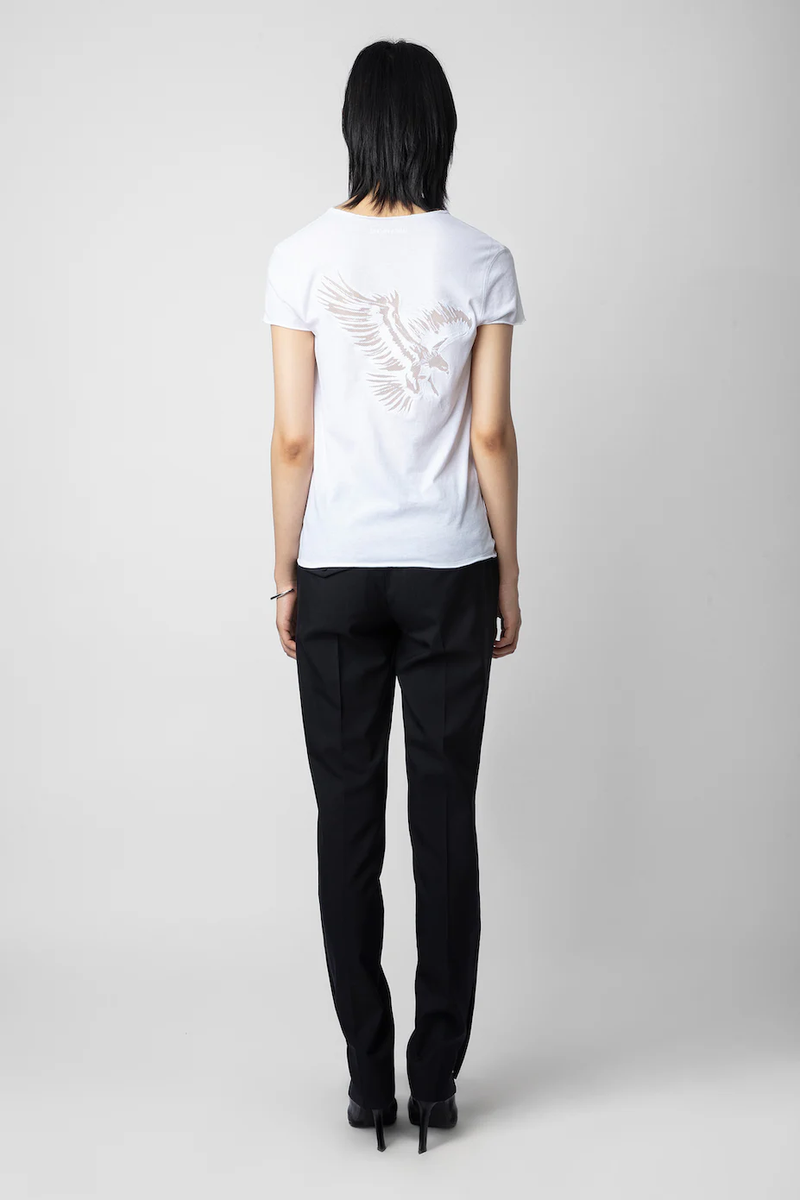 Camiseta Story Fishnet Eagle Blanco