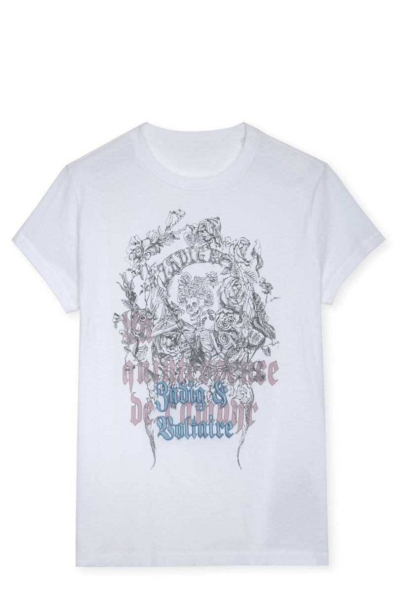 Camiseta Walk Skull Reaper Blanco