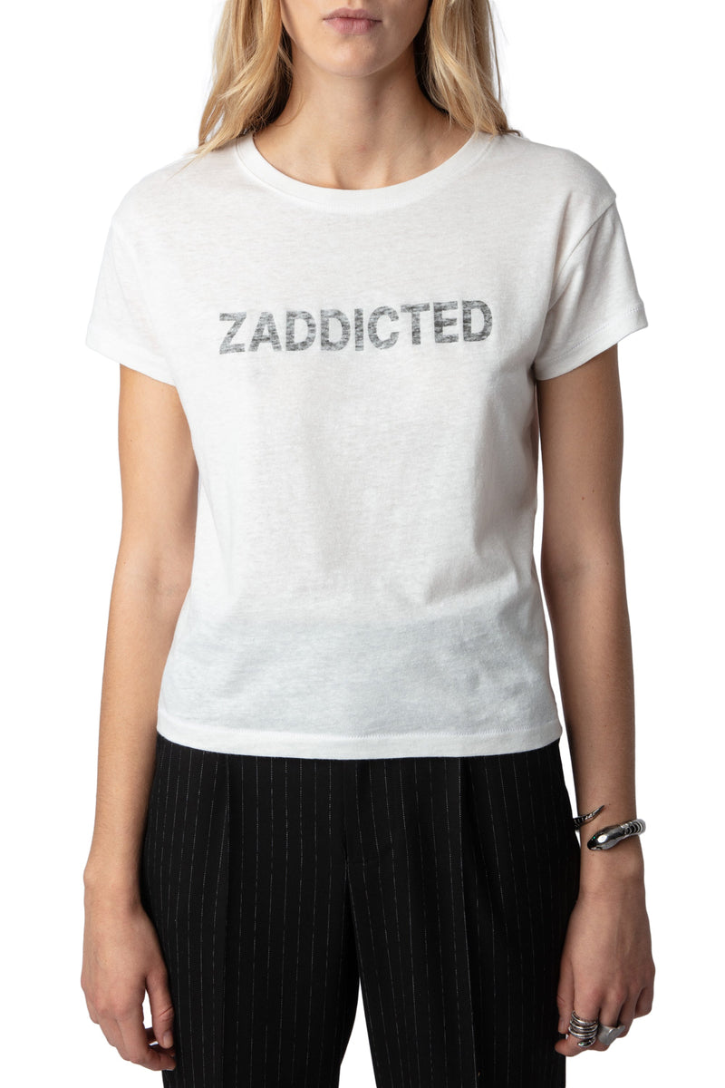 Camiseta Charlotte Cll Zaddicted Blanco