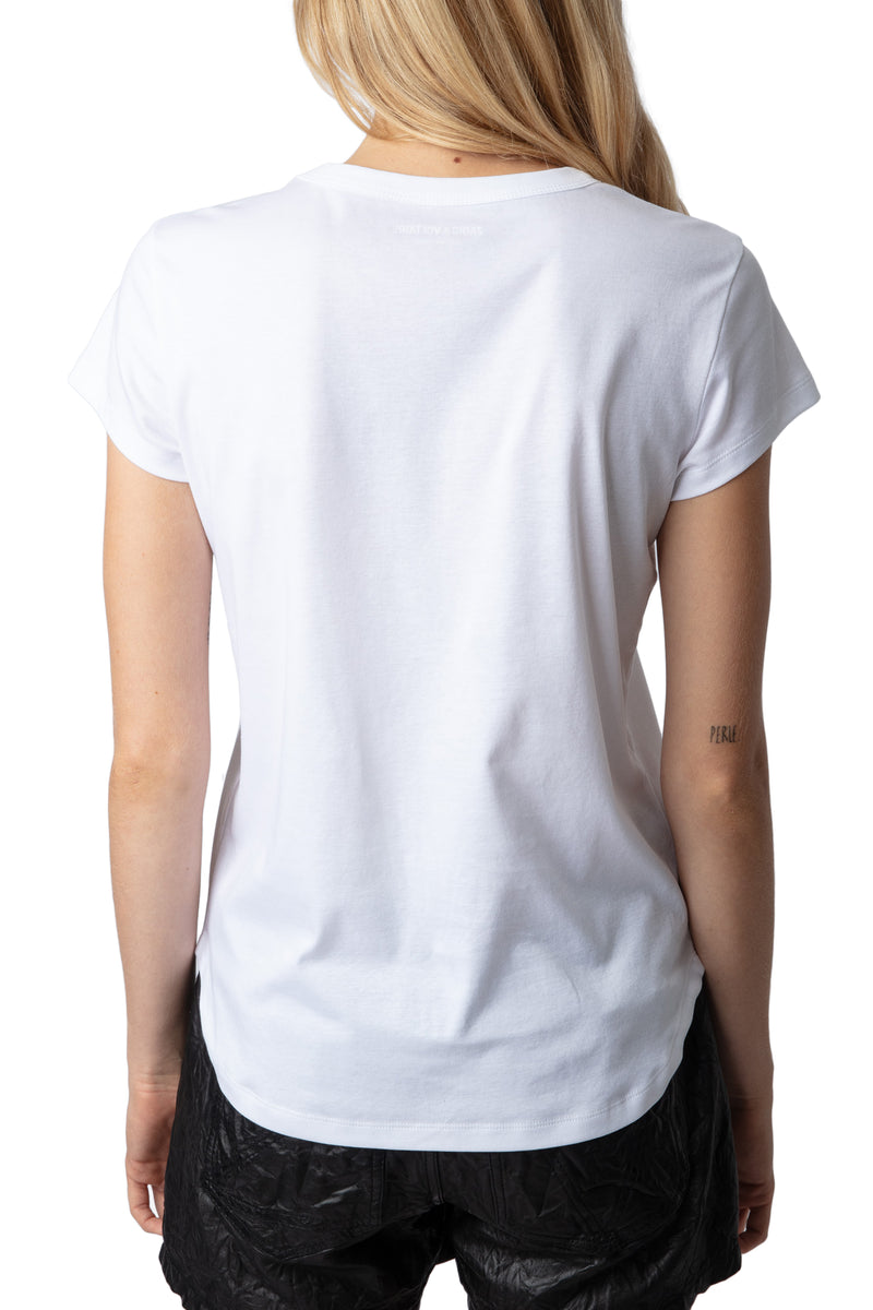 Camiseta Woop Ico Floc Je T'Aime Blanco