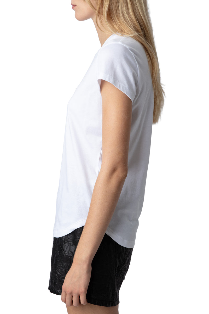 Camiseta Woop Ico Floc Je T'Aime Blanco