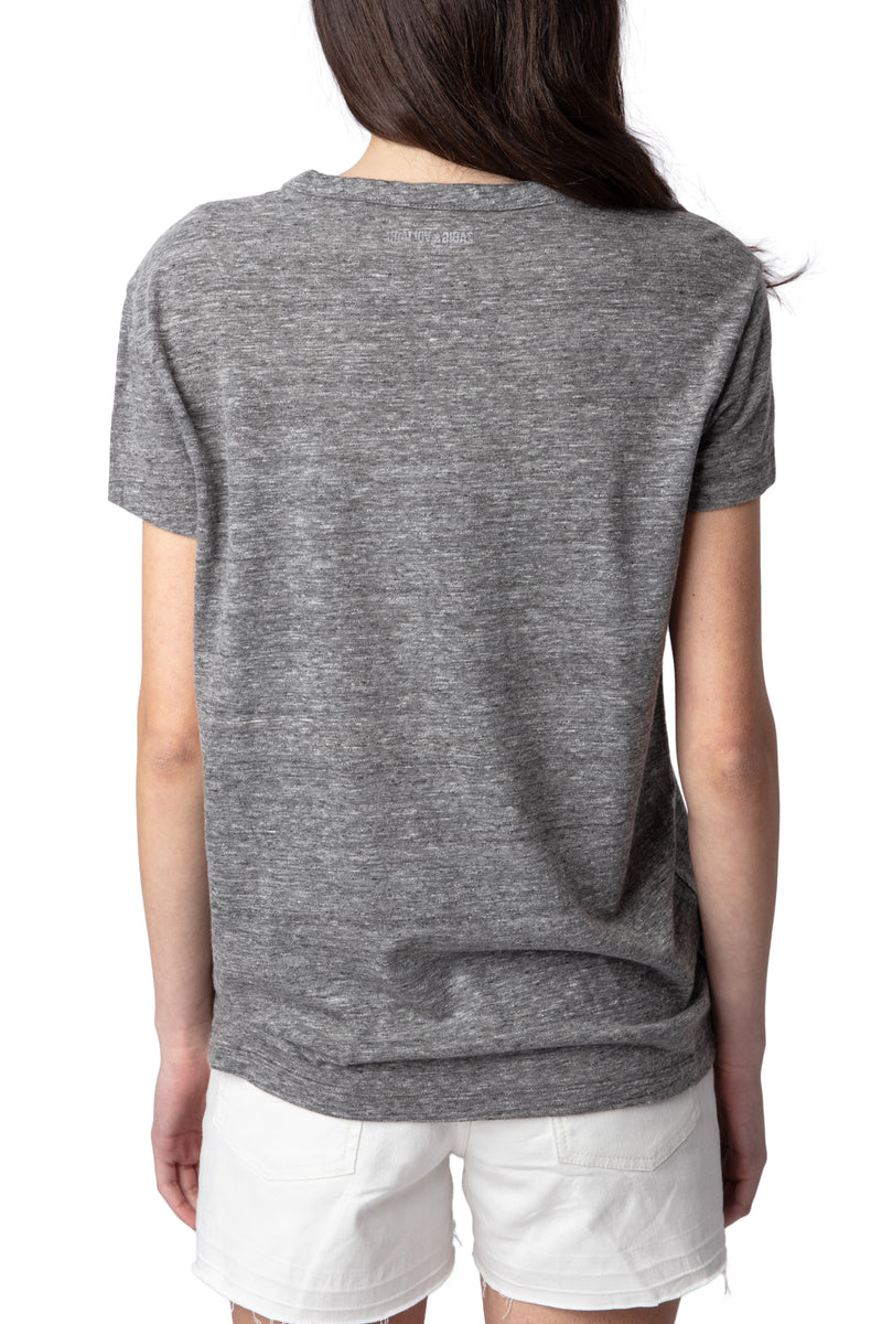 Camiseta Walk Pc Flamme Amour Gris Chino