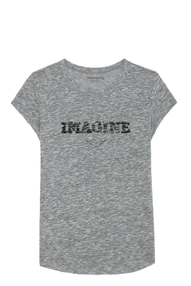 Camiseta Woop Imagine Gris Chine