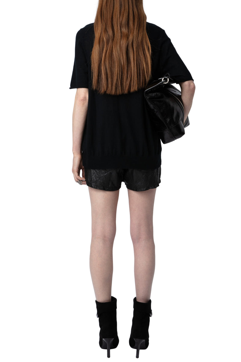 Sweater Ida Wings Strass Noir