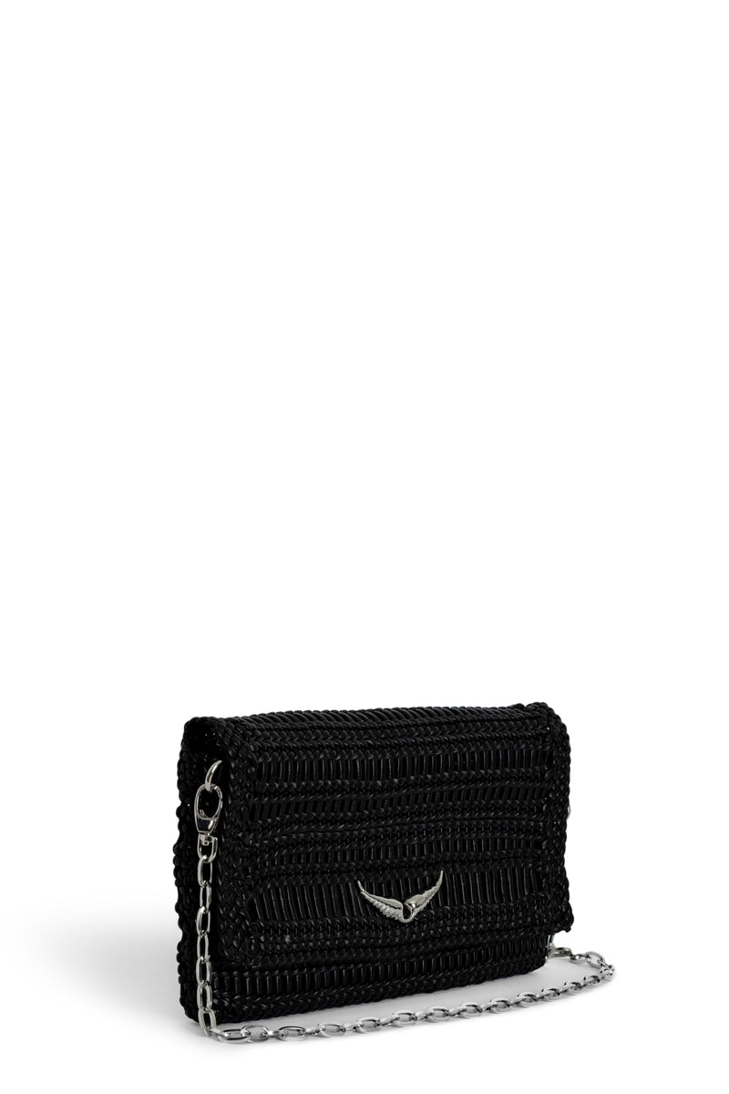 Bolsa Rock Eternal Leather Braiding Negro