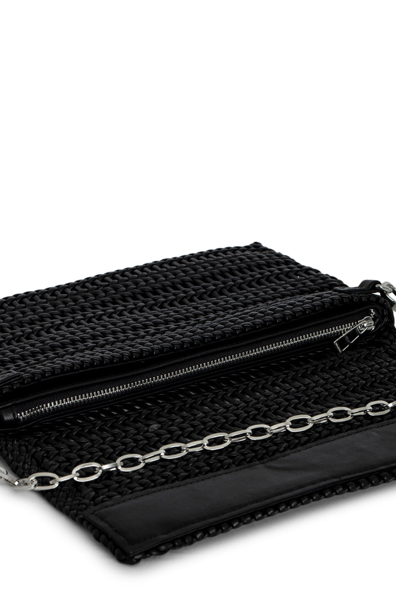 Bolsa Rock Eternal Leather Braiding Negro