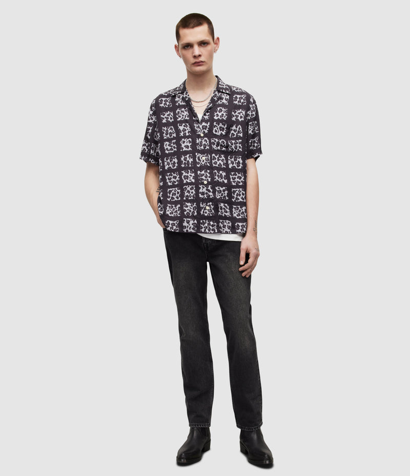 AllSaints | Camisa Cube Negro para hombre