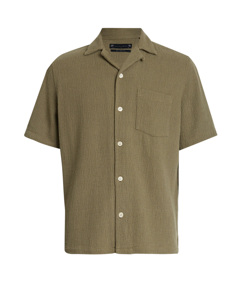 AllSaints | Camisa Eularia Earthy Brown para hombre