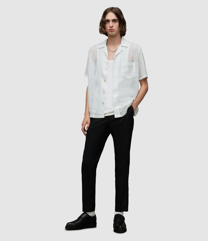 AllSaints | Camisa Cala Fog White para hombre