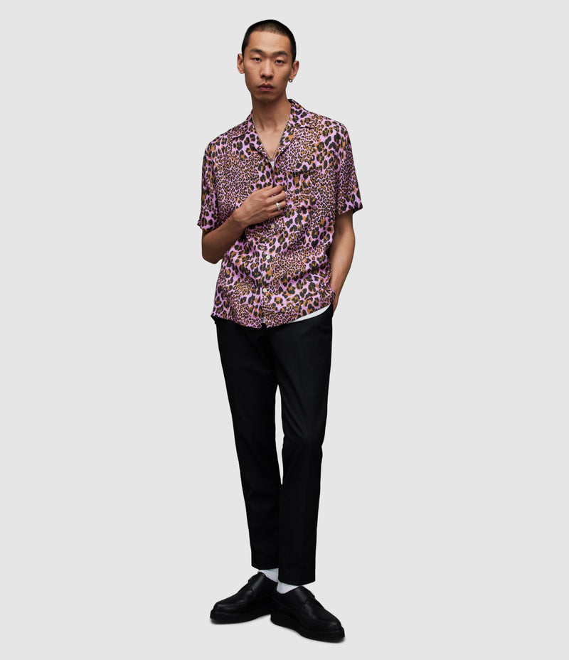 AllSaints | Camisa Leos Fresh Lilac para hombre