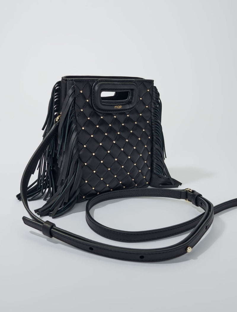 Bolso M mini acolchado y tachuelas