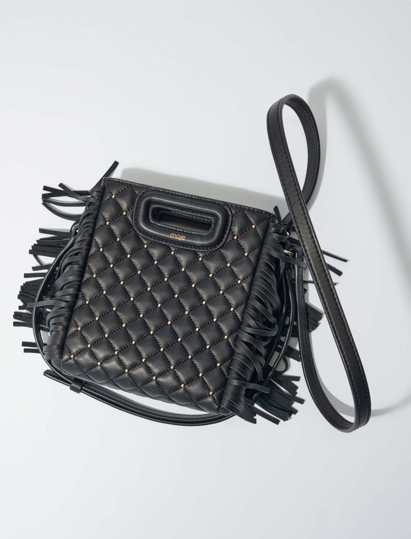 Bolso M mini acolchado y tachuelas