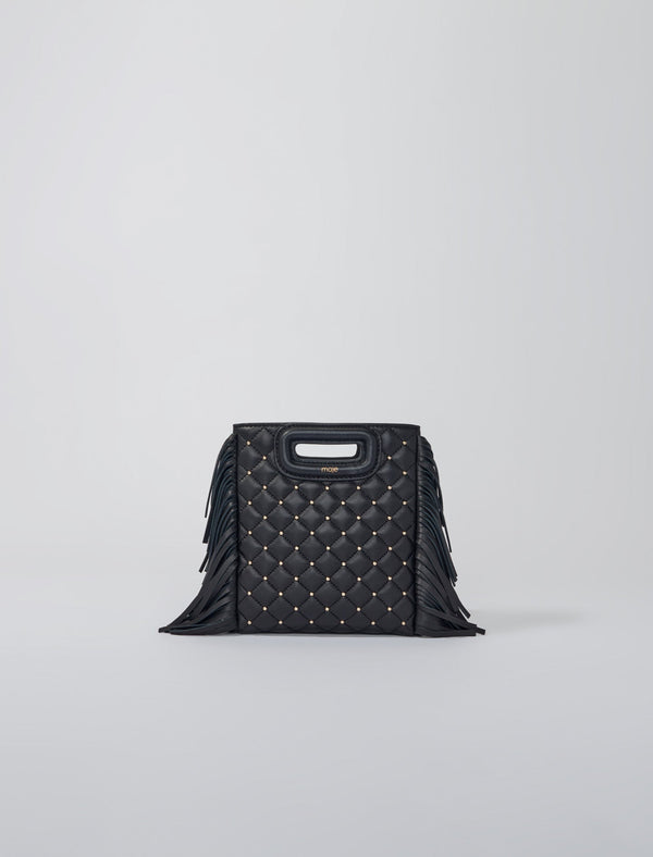 Bolso M mini acolchado y tachuelas