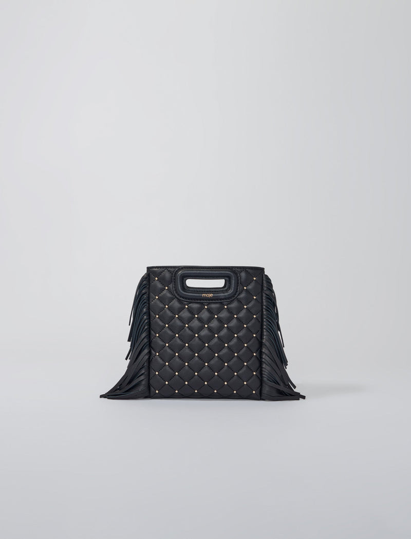 Bolso M mini acolchado y tachuelas
