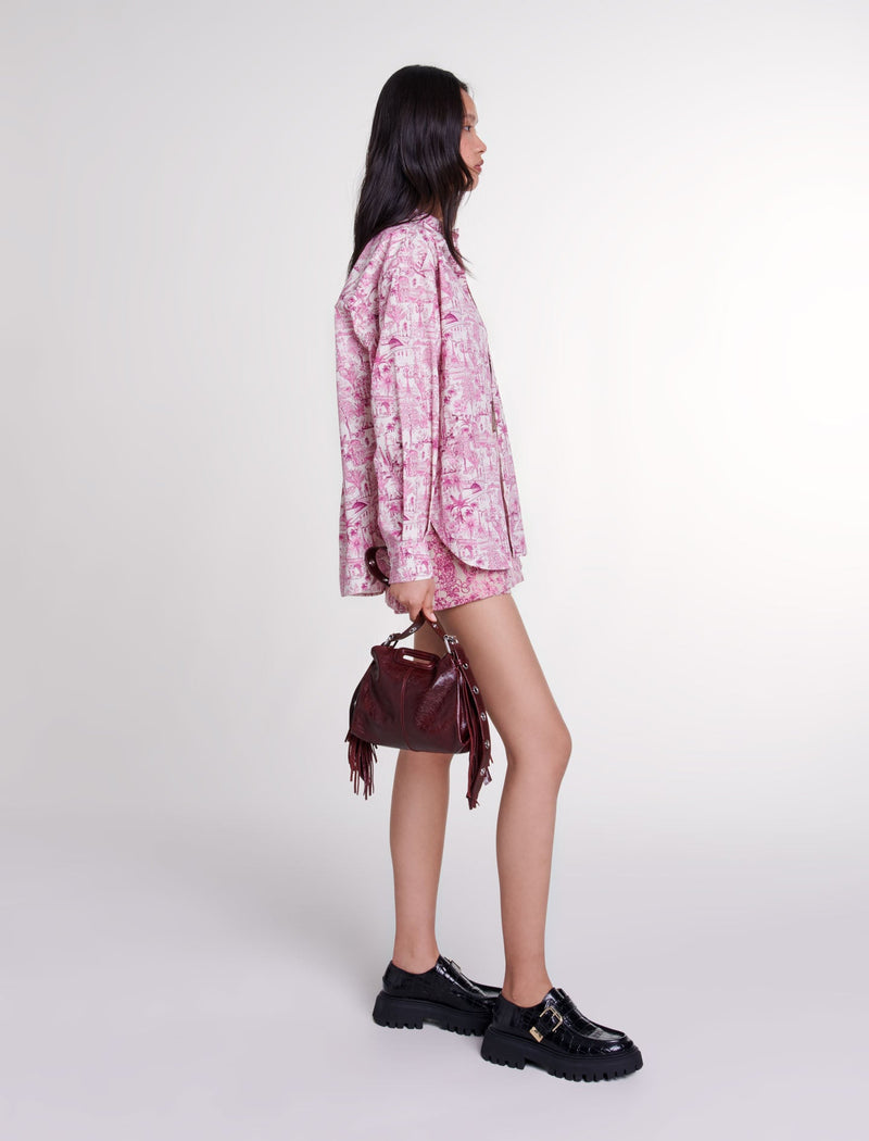 Camisa oversize estampada