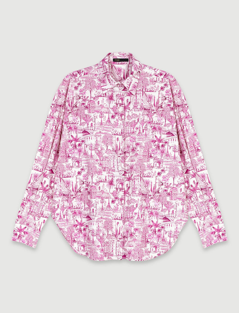 Camisa oversize estampada