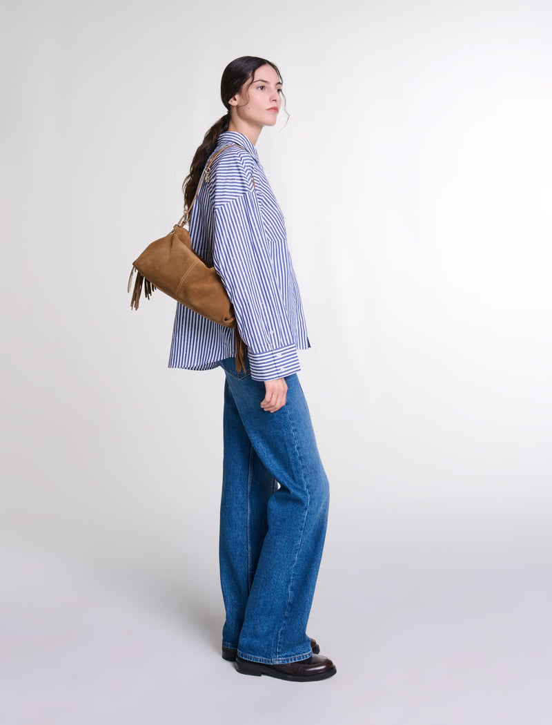 Camisa de rayas con pedrería