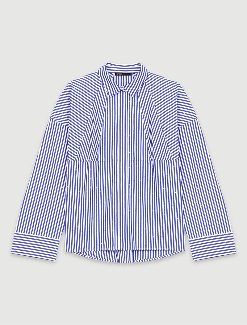 Camisa de rayas con pedrería