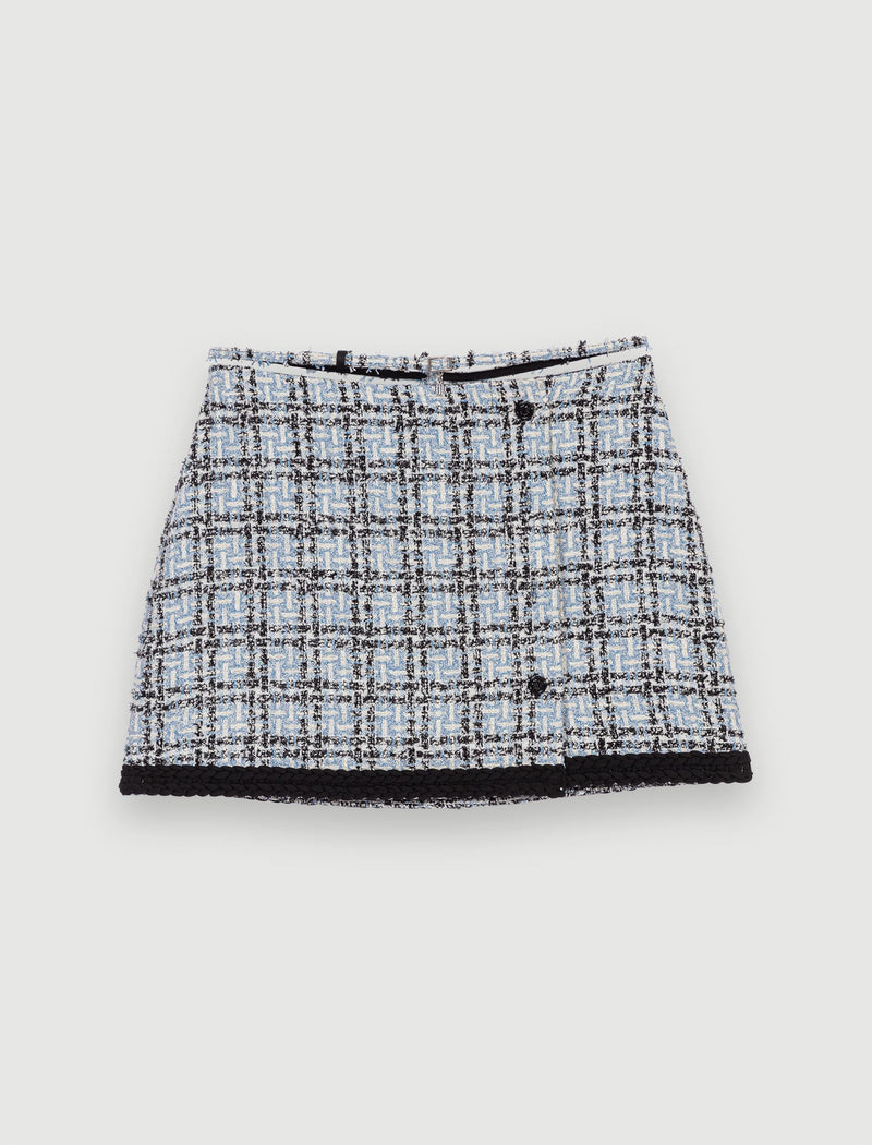 Falda de tweed a cuadros