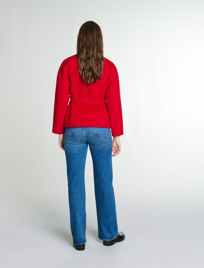 Chaqueta reversible con cinturón