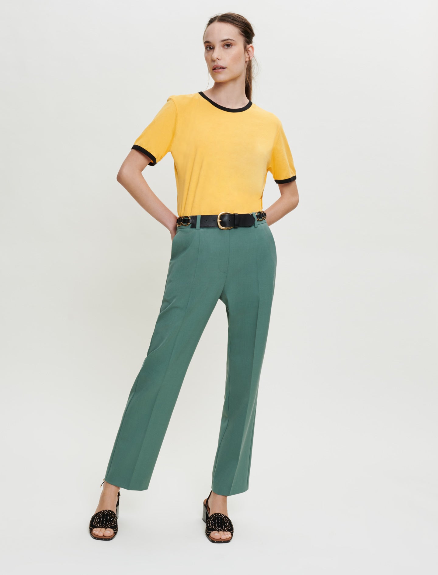 Maje | Pantalón de traje recto para mujer. – The Style Rack