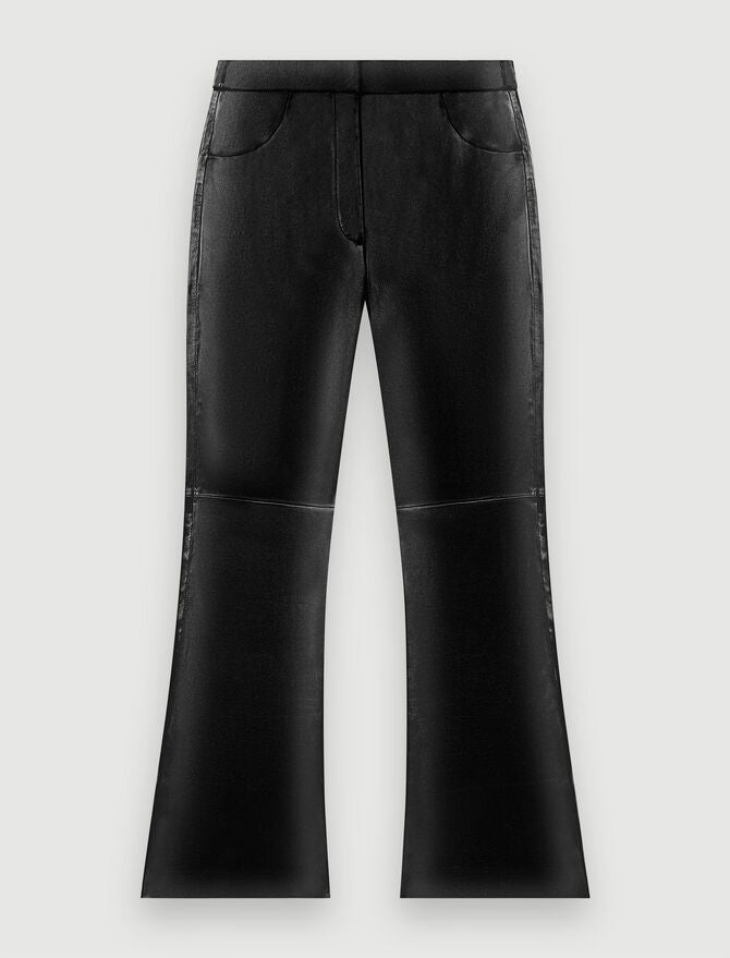 Pantalones de piel negra