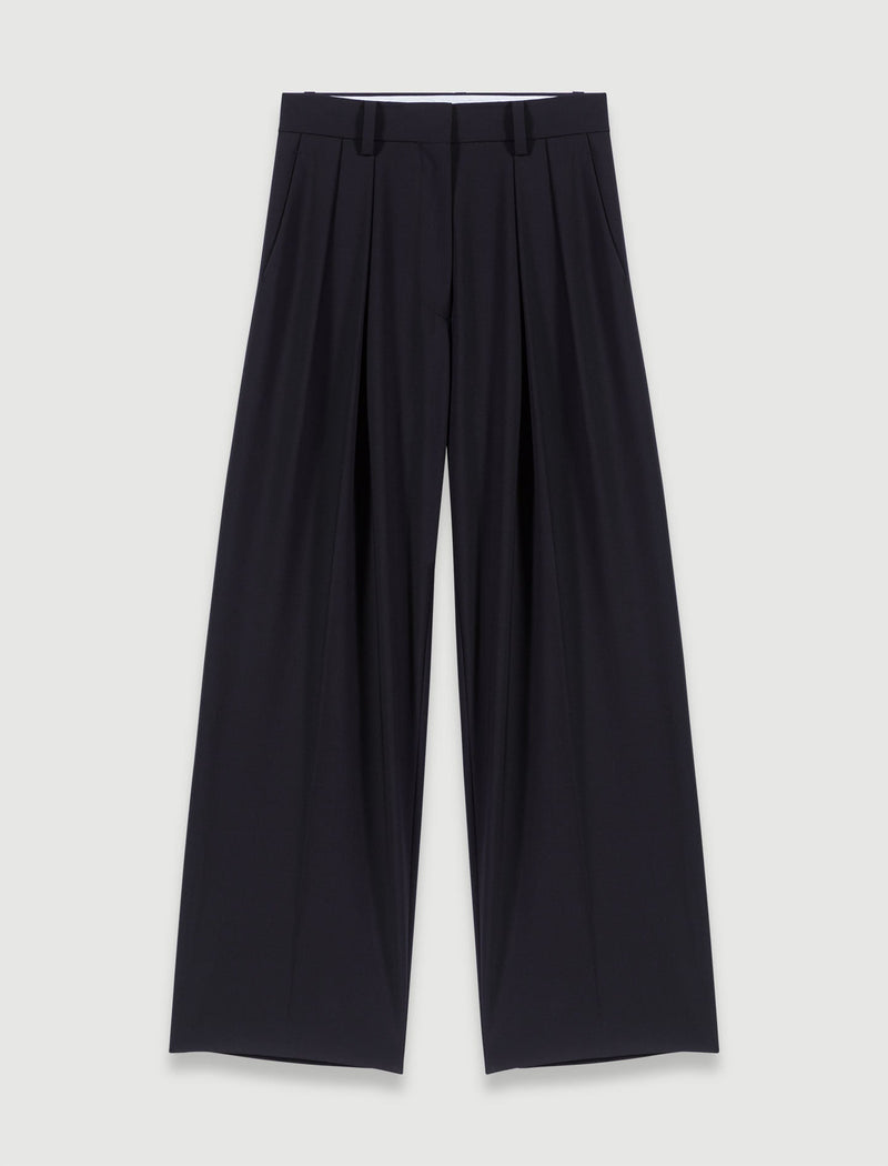 Pantalón ancho de corte masculino