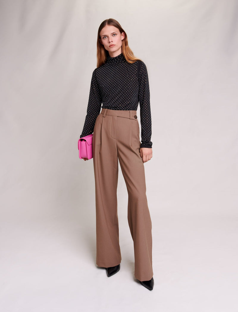 Maje | Pantalón ancho para mujer.