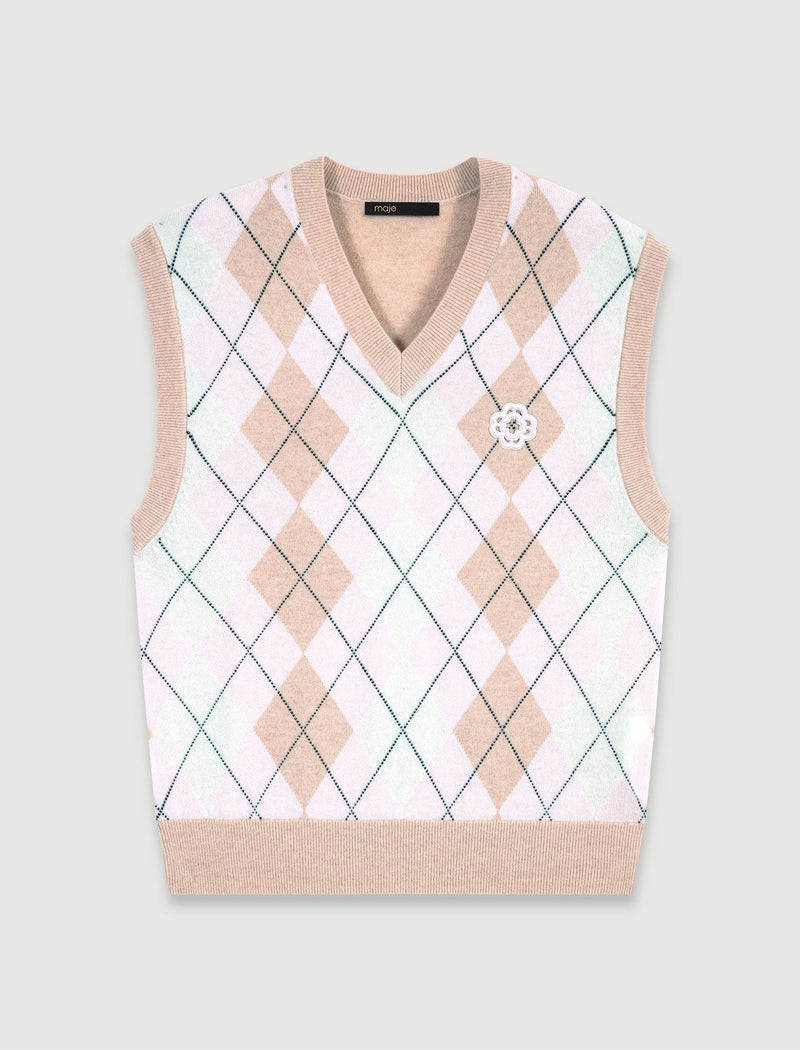 Jersey tejido sin mangas